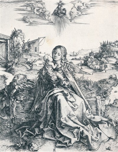 La Sagrada Familia con la libélula, 1495 de Albrecht Dürer