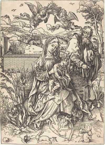 La Sagrada Familia con las tres liebres de Albrecht Dürer