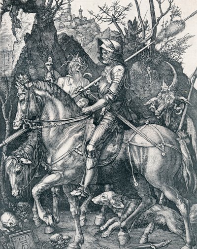 El caballero, la muerte y el diablo, 1513 1906 de Albrecht Dürer