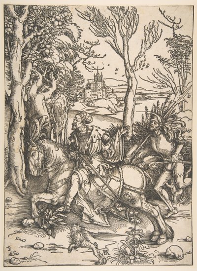 El caballero y el hombre de armas de Albrecht Dürer