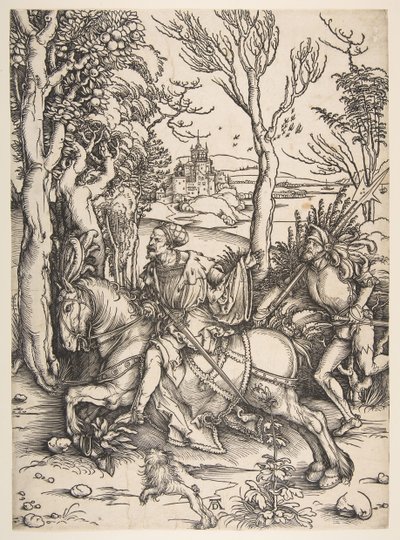 El Caballero y el Hombre de Armas. de Albrecht Dürer