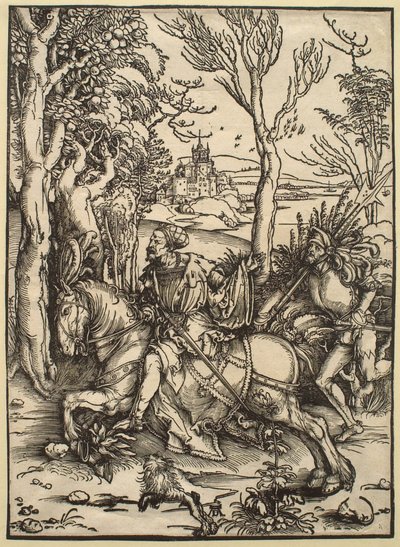 El caballero a caballo y el lansquenete de Albrecht Dürer