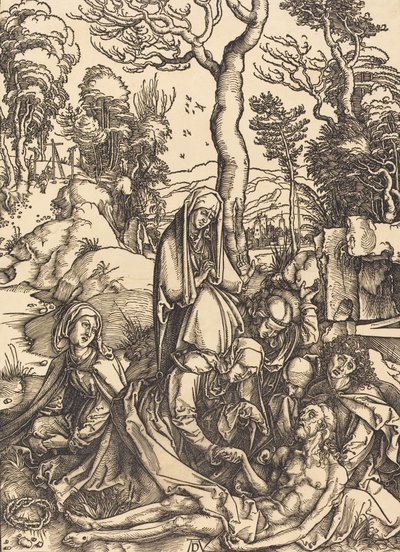 La lamentación, c. 1498-1499 de Albrecht Dürer