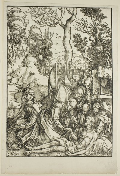 El lamento, de La gran pasión de Albrecht Dürer