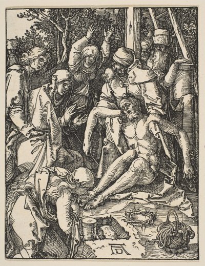 La Lamentación, de La Pequeña Pasión, ca. 1509 de Albrecht Dürer