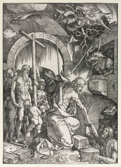 La gran pasión: Cristo descendiendo al limbo de Albrecht Dürer