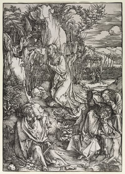 La gran pasión: Cristo en el Monte de los Olivos de Albrecht Dürer