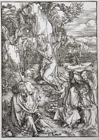 La Gran Pasión: Cristo en el Monte de los Olivos de Albrecht Dürer