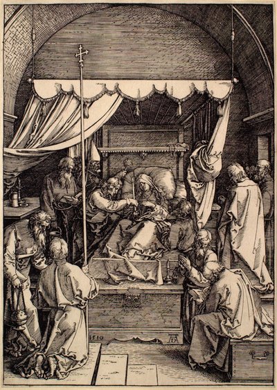 La vida de la Virgen: La muerte de la Virgen de Albrecht Dürer
