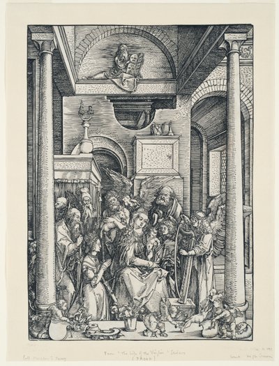 La vida de la Virgen: La glorificación de la Virgen de Albrecht Dürer