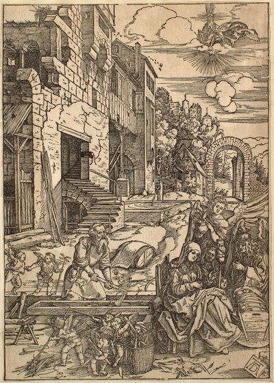 La vida de la Virgen: La estancia de la Sagrada Familia en Egipto de Albrecht Dürer