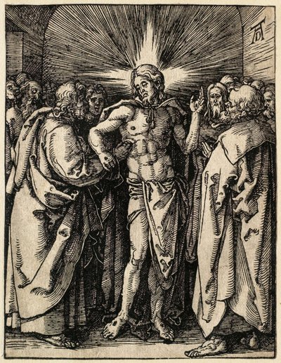 La Pequeña Pasión: La incredulidad de Tomás de Albrecht Dürer