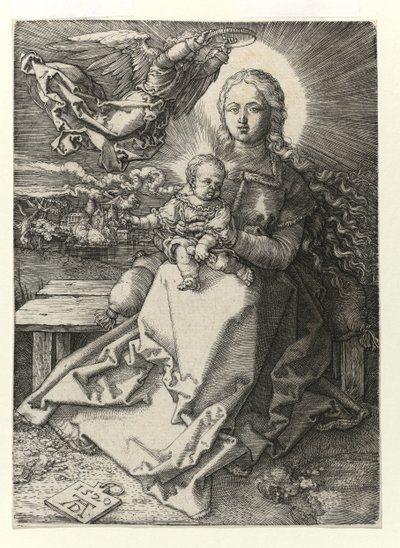 La Madonna coronada por un ángel, 1520 de Albrecht Dürer