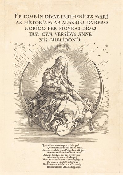 La Madonna en la media luna de Albrecht Dürer