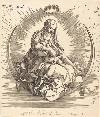 La Madonna en el Creciente de Albrecht Dürer