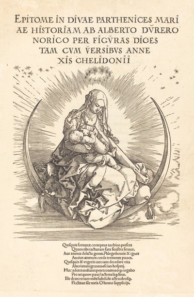 La Madonna en la media luna, 1510-1511 de Albrecht Dürer