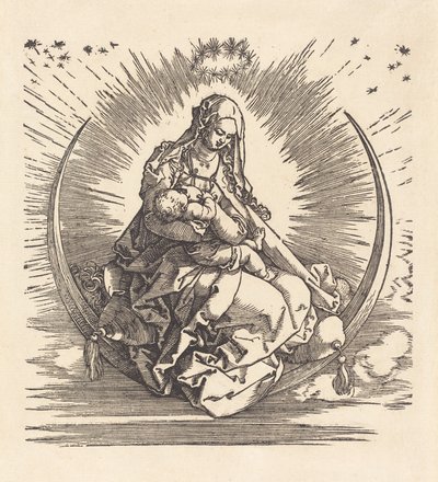 La Madonna en el creciente, 1510-1511 de Albrecht Dürer