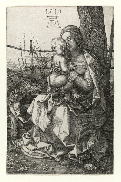 La Madonna sentada cerca del árbol, 1513 de Albrecht Dürer