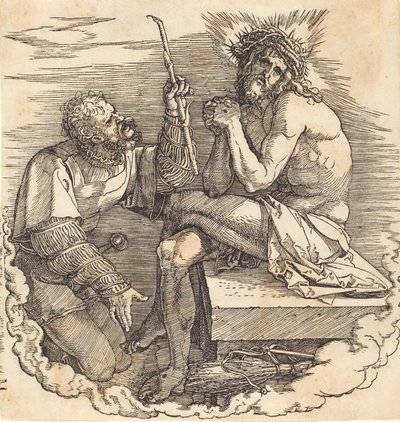 El Hombre de los Dolores burlado por un Soldado, probablemente 1511 de Albrecht Dürer