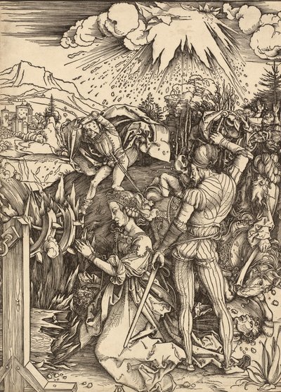 El martirio de Santa Catalina, c. 1497-1499 de Albrecht Dürer
