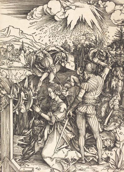 El martirio de Santa Catalina, c. 1497-1499 de Albrecht Dürer