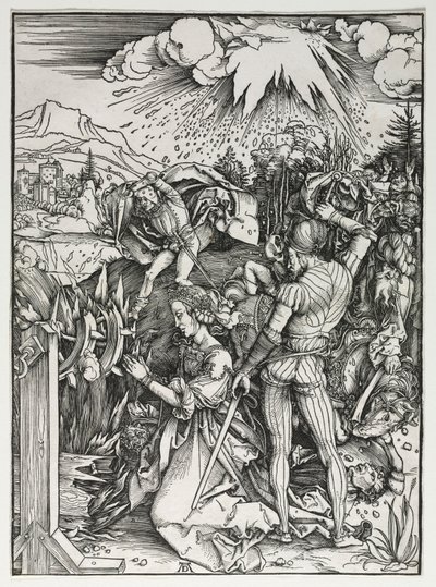 El martirio de Santa Catalina de Alejandría, c. 1497 de Albrecht Dürer