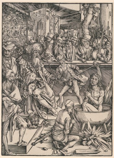 El martirio de San Juan, del Apocalipsis de Albrecht Dürer