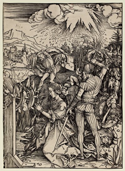 El martirio de Santa Catalina de Alejandría de Albrecht Dürer