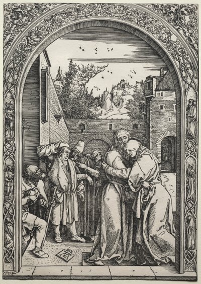 El encuentro de Joaquín y Ana en la Puerta Dorada, 1504 de Albrecht Dürer