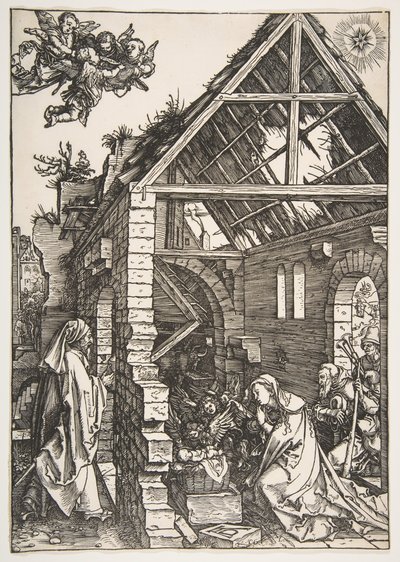 La Natividad, de La vida de la Virgen de Albrecht Dürer