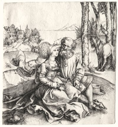 La Oferta de Amor o La Pareja Mal Avenidos, 1495-1496 de Albrecht Dürer