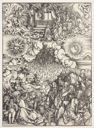 La apertura del quinto y sexto sello de Albrecht Dürer