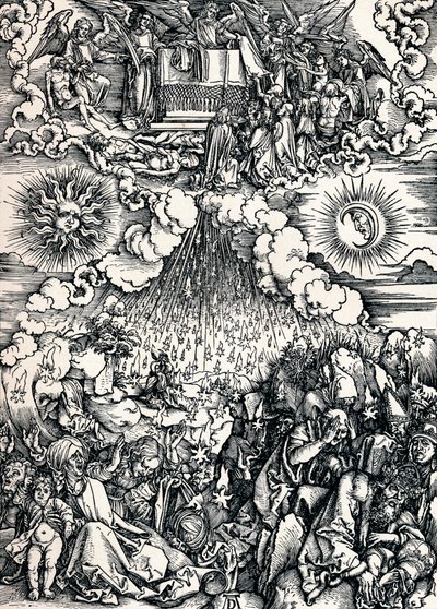 La apertura del quinto y sexto sello, 1498 1906 de Albrecht Dürer