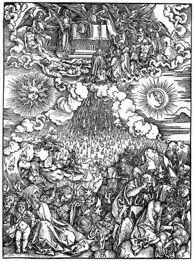 La apertura del quinto y sexto sello de Albrecht Dürer