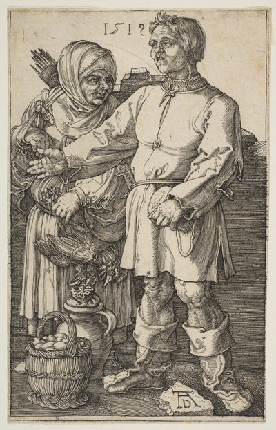 La Pareja Campesina en el Mercado de Albrecht Dürer