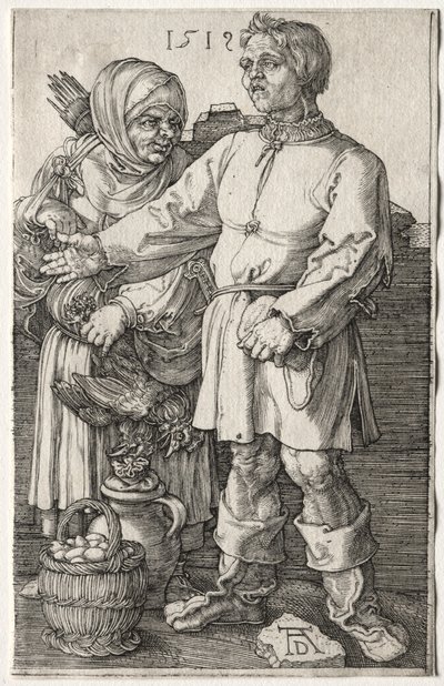 Los campesinos en el mercado, 1519 de Albrecht Dürer