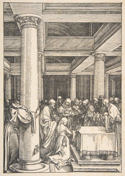 La Presentación en el Templo, de La Vida de la Virgen de Albrecht Dürer