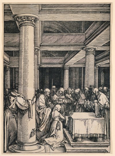 La Presentación en el Templo, de la serie La Vida de la Virgen de Albrecht Dürer