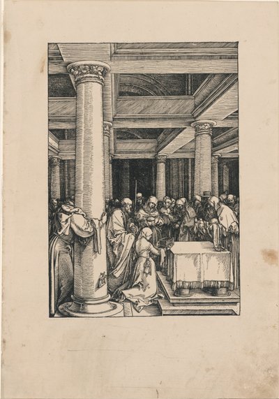 La Presentación de Cristo en el Templo, de La Vida de la Virgen de Albrecht Dürer