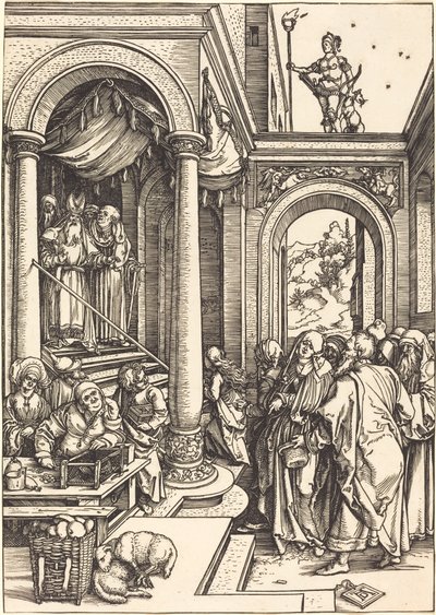 La Presentación de la Virgen en el Templo de Albrecht Dürer