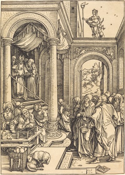 La presentación de la Virgen en el Templo de Albrecht Dürer