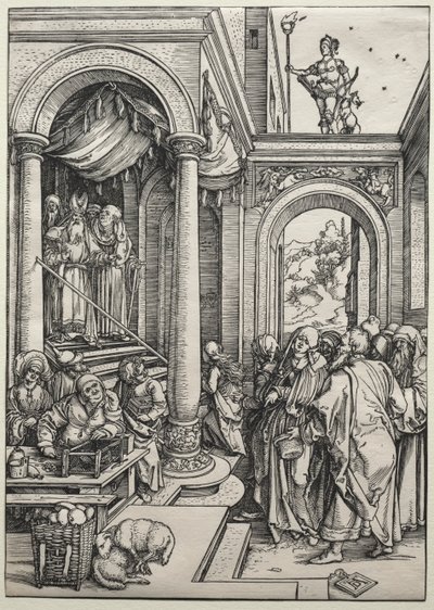 La presentación de la Virgen en el Templo, c. 1502-1503 de Albrecht Dürer