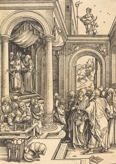 La Presentación de la Virgen en el Templo, c. 1502-1503 de Albrecht Dürer