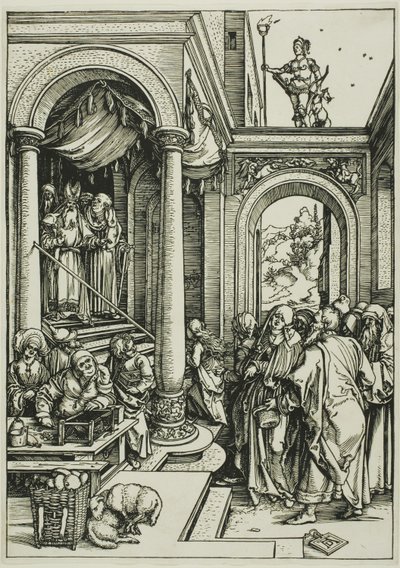 La Presentación de la Virgen en el Templo, de La Vida de la Virgen de Albrecht Dürer
