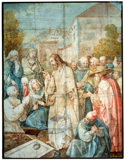 La resurrección de Lázaro, 1512 de Albrecht Dürer