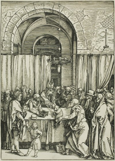 El rechazo de la ofrenda de Joaquín, de La vida de la Virgen de Albrecht Dürer