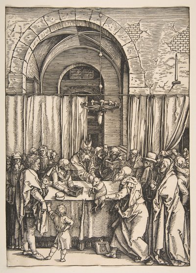El rechazo de la ofrenda de Joaquín, de La vida de la Virgen, ca. 1504 de Albrecht Dürer