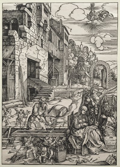 El Descanso en Egipto, c. 1501-1502 de Albrecht Dürer