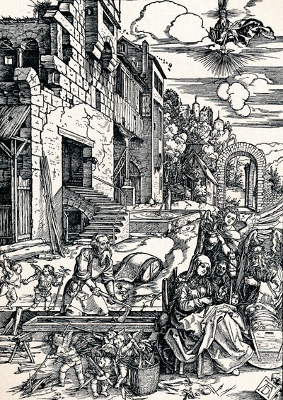 El Descanso durante la Huida a Egipto, 1506 1906 de Albrecht Dürer