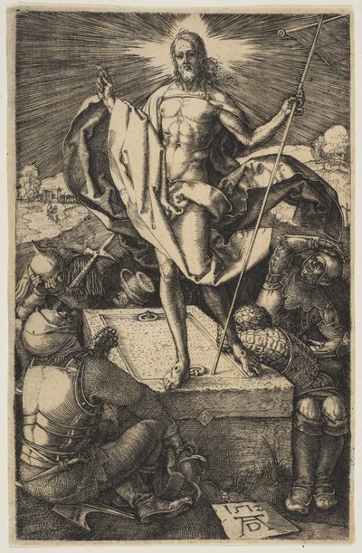 La resurrección, de La Pasión de Albrecht Dürer